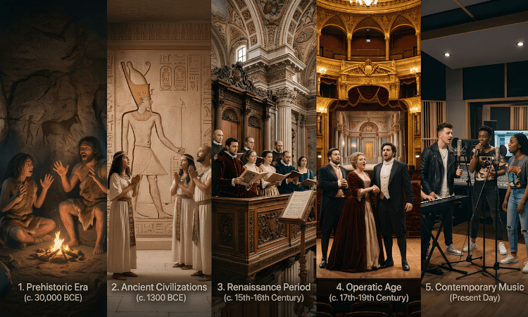 Sejarah Musik Vokal Symphonia Musik